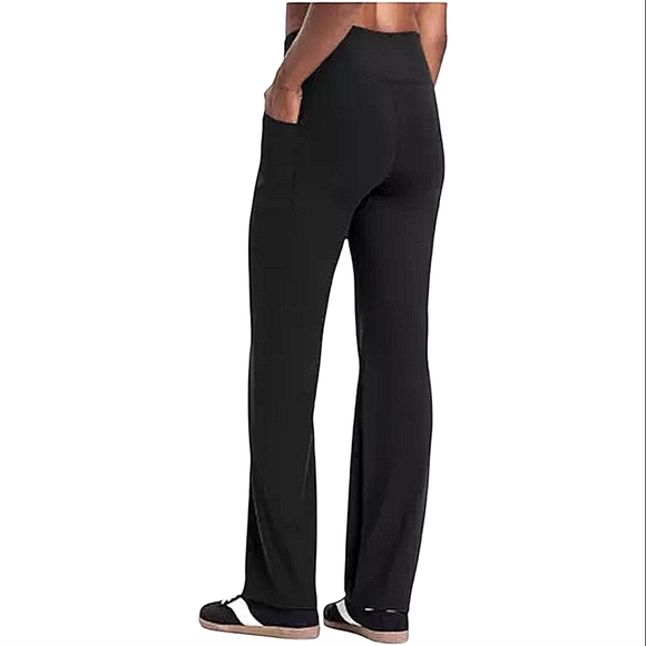 All In Motion Black High Waisted  Straight Leg Athletic Pants Sz M - Picture 7 of 7